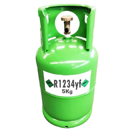 KÄLTEMITTEL R1234yf,  FÜLLGEWICHT 5 Kg, IN AUFLADBAREM ZYLINDER - 1/4 Anschluss 