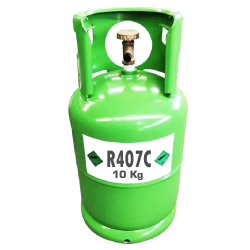 KÄLTEMITTEL R407C,  FÜLLGEWICHT 10Kg, IN AUFLADBAREM ZYLINDER - 1/4 Anschluss 
