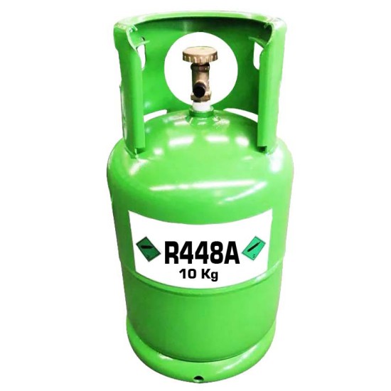 KÄLTEMITTEL R448A,  FÜLLGEWICHT  10 Kg, IN AUFLADBAREM ZYLINDER - 1/4 Anschluss 