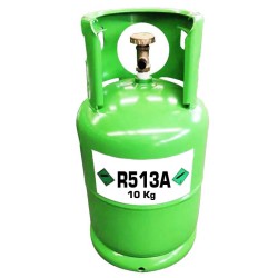 KÄLTEMITTEL R513A,  FÜLLGEWICHT  10 Kg, IN AUFLADBAREM ZYLINDER - 1/4 Anschluss 